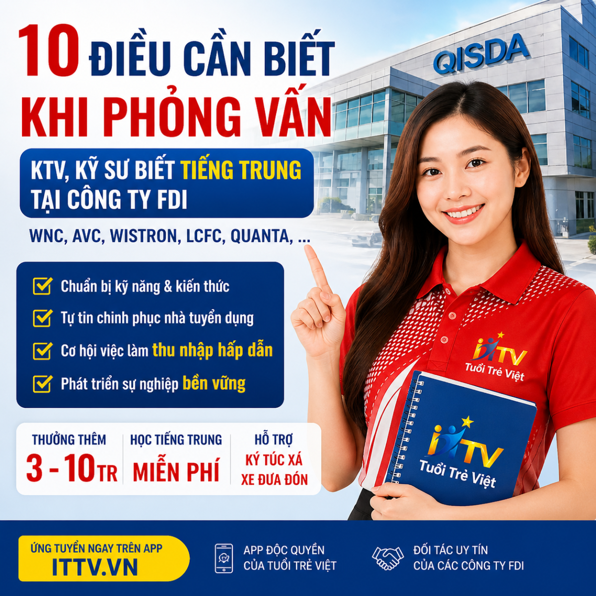 10 điều cần biết khi phỏng vấn KTV, Kỹ sư biết tiếng Trung tại công ty FDI